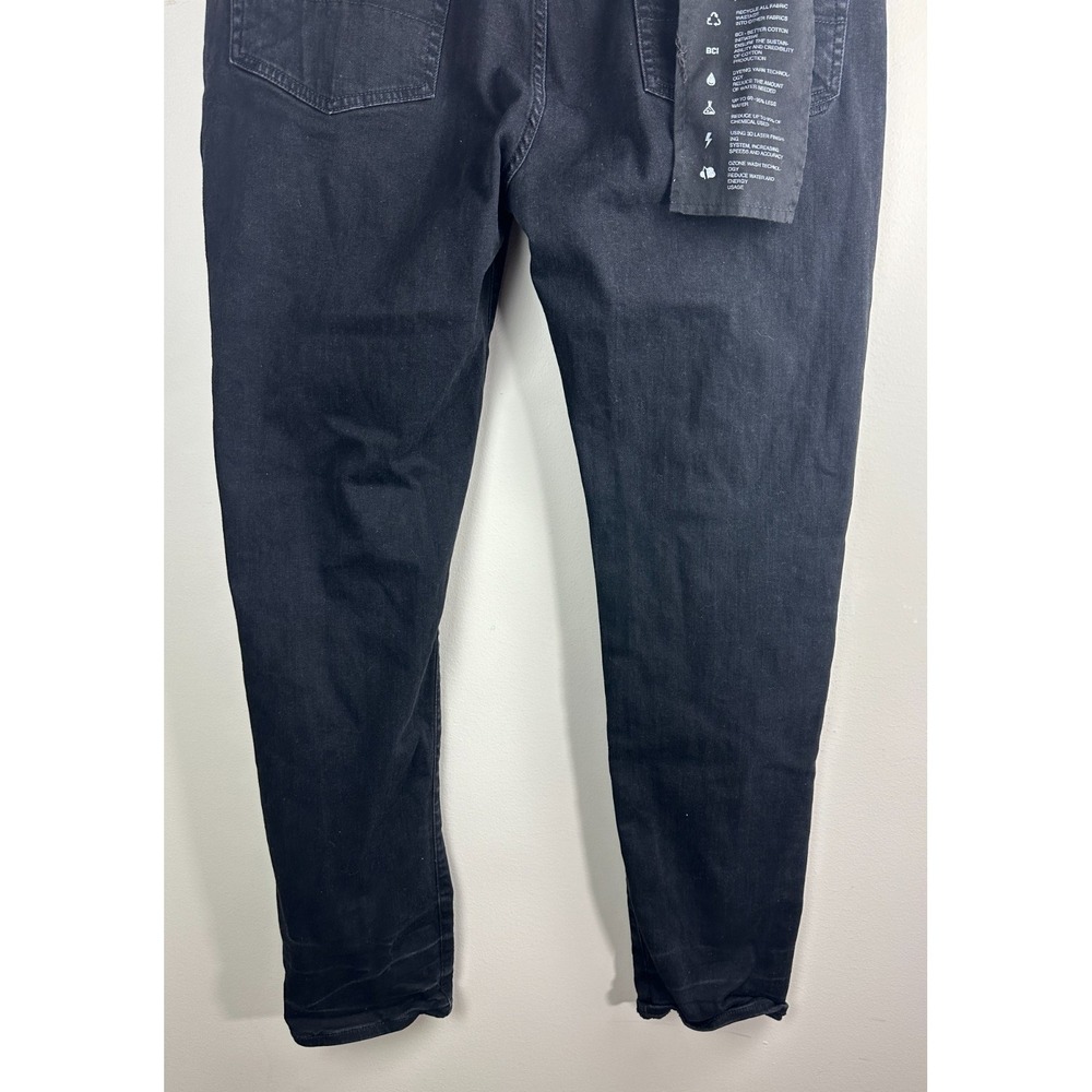 Prps Windsor Tapered Skinny Fit Jeans Black Men's Size 42 Stretch Streetwear - Picture 14 of 16